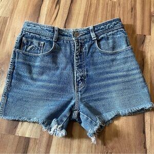 VTG 80/90s Jordache High Rise Jean Shorts Western Boho Cutoffs w/ Pocket Detail
